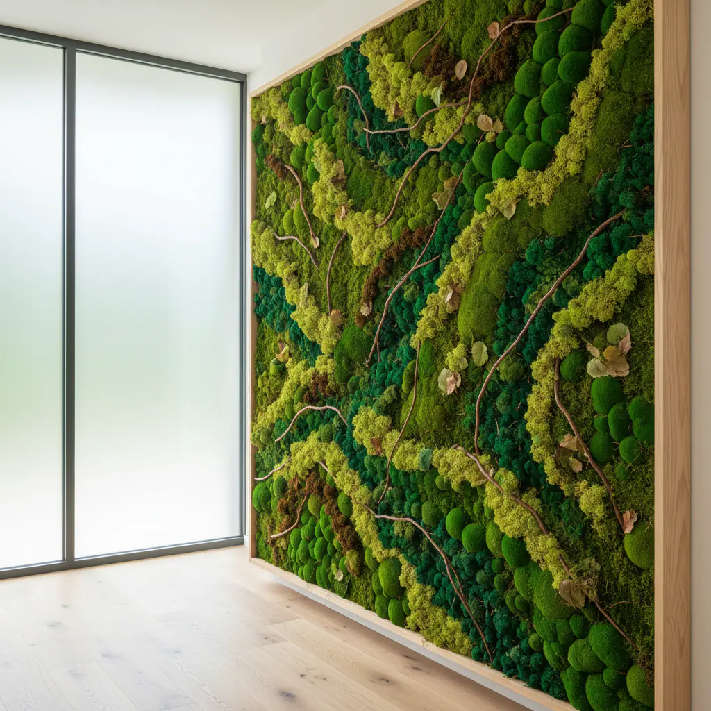 Mixed Moss Biophilic Wall