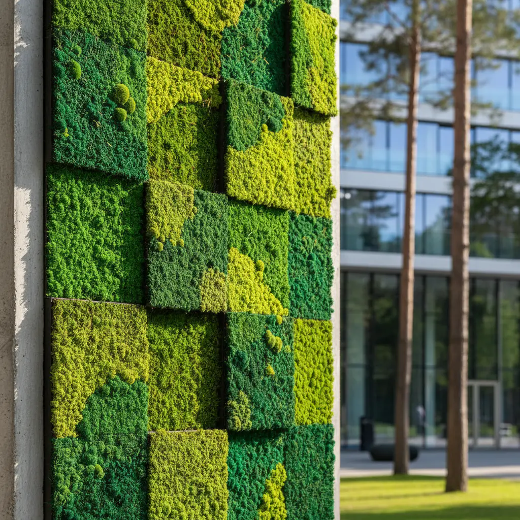 Architectural moss tiles