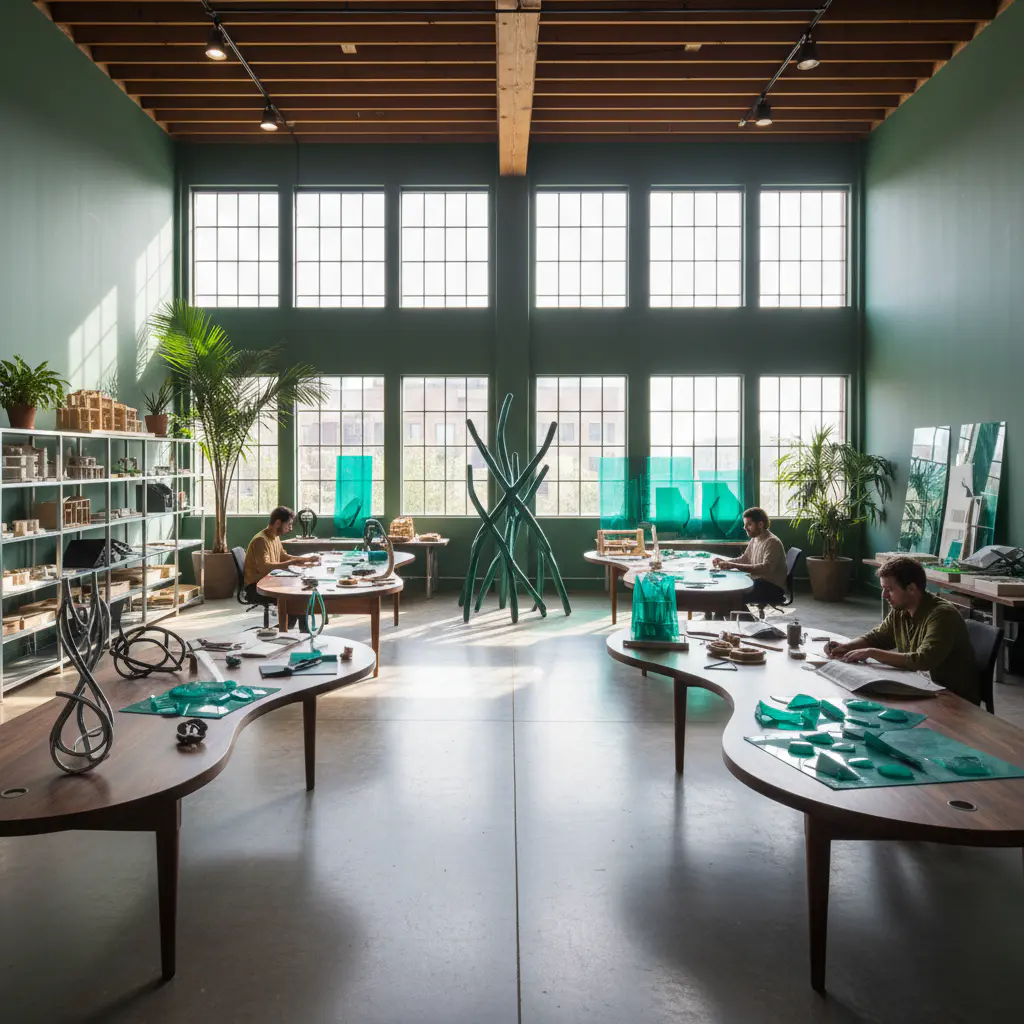 Wide view of RootForm Design studio